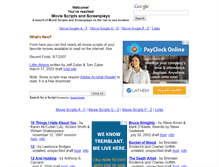 Tablet Screenshot of moviescriptsandscreenplays.com